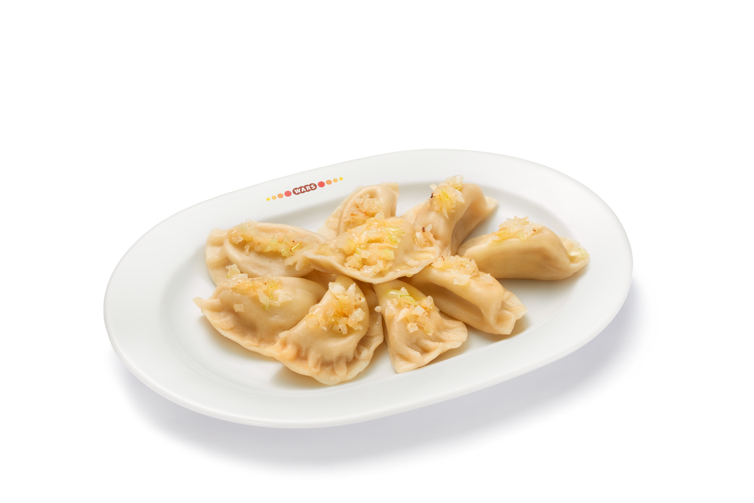 Pierogi z serem, ziemniakami i rumianą cebulą